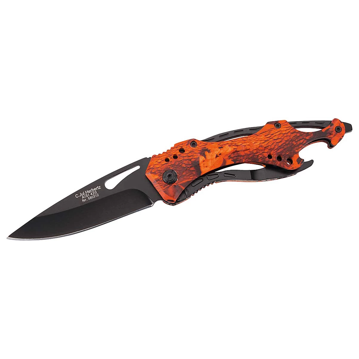 Herbertz Einhandmesser Mit Skelletiertem Griff - Messer 1 Herbertz Einhandmesser Mit Skelletiertem Griff - Messer