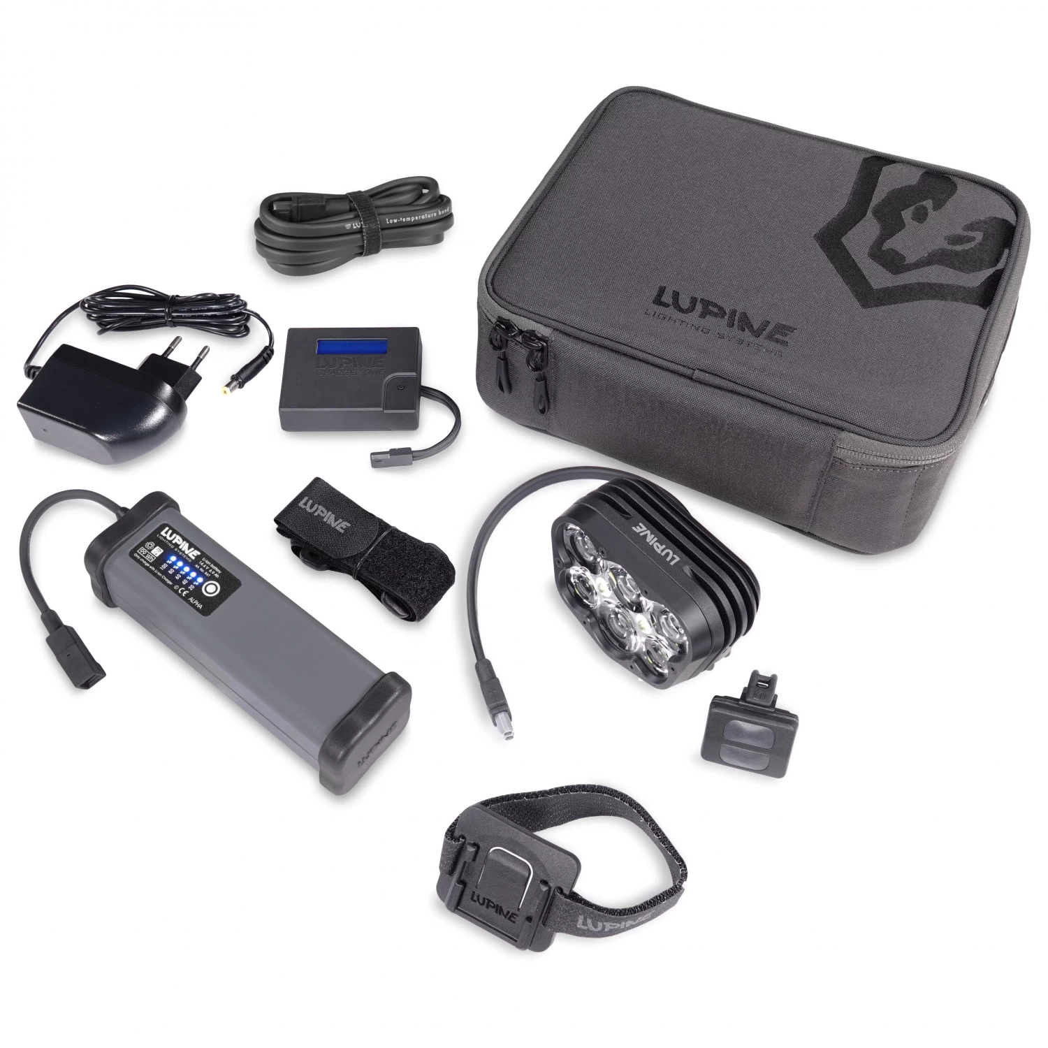 Lupine Alpha Helmlampenset - Helmlampe 1 Lupine Alpha Helmlampenset - Helmlampe