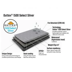 Outwell Event Lounge XL Side Wall With Zipper 2-Pack - Zelterweiterung -Camping Rabatte outwell event lounge xl side wall with zipper 2 pack zelterweiterung detail 6