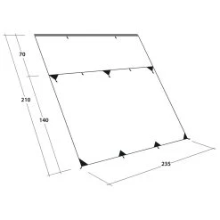 Outwell Hillcrest Tarp - Tarp -Camping Rabatte outwell hillcrest tarp tarp detail 6