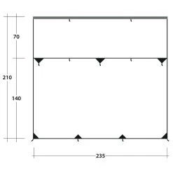 Outwell Hillcrest Tarp - Tarp -Camping Rabatte outwell hillcrest tarp tarp detail 7