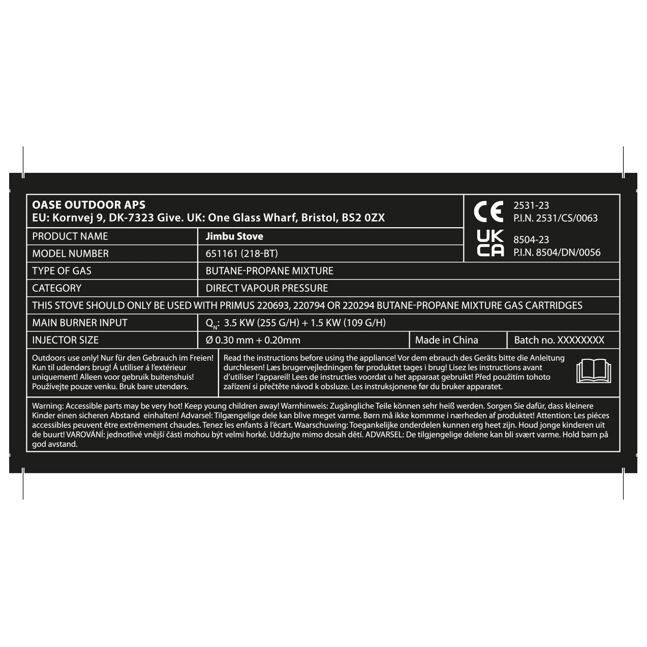 Outwell Jimbu Stove - Gaskocher 4 Outwell Jimbu Stove - Gaskocher – Bild 4