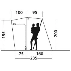 Outwell Lakecrest - Bus-Vorzelt -Camping Rabatte outwell lakecrest bus vorzelt detail 5