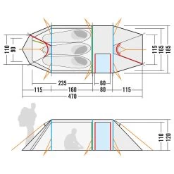 Tatonka Alaska 3.235 PU - 3-Personen Zelt -Camping Rabatte tatonka alaska 3235 pu 3 personen zelt detail 10